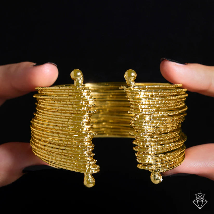 Gold-plated , Anti-Tarnish Gold Plated Bracelet (Adjustable Size)