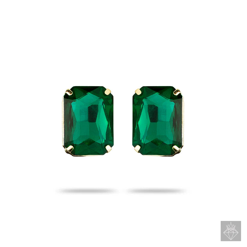 Gold Plated, Anti-Tarnish Emerald Bliss Pendant Set✨