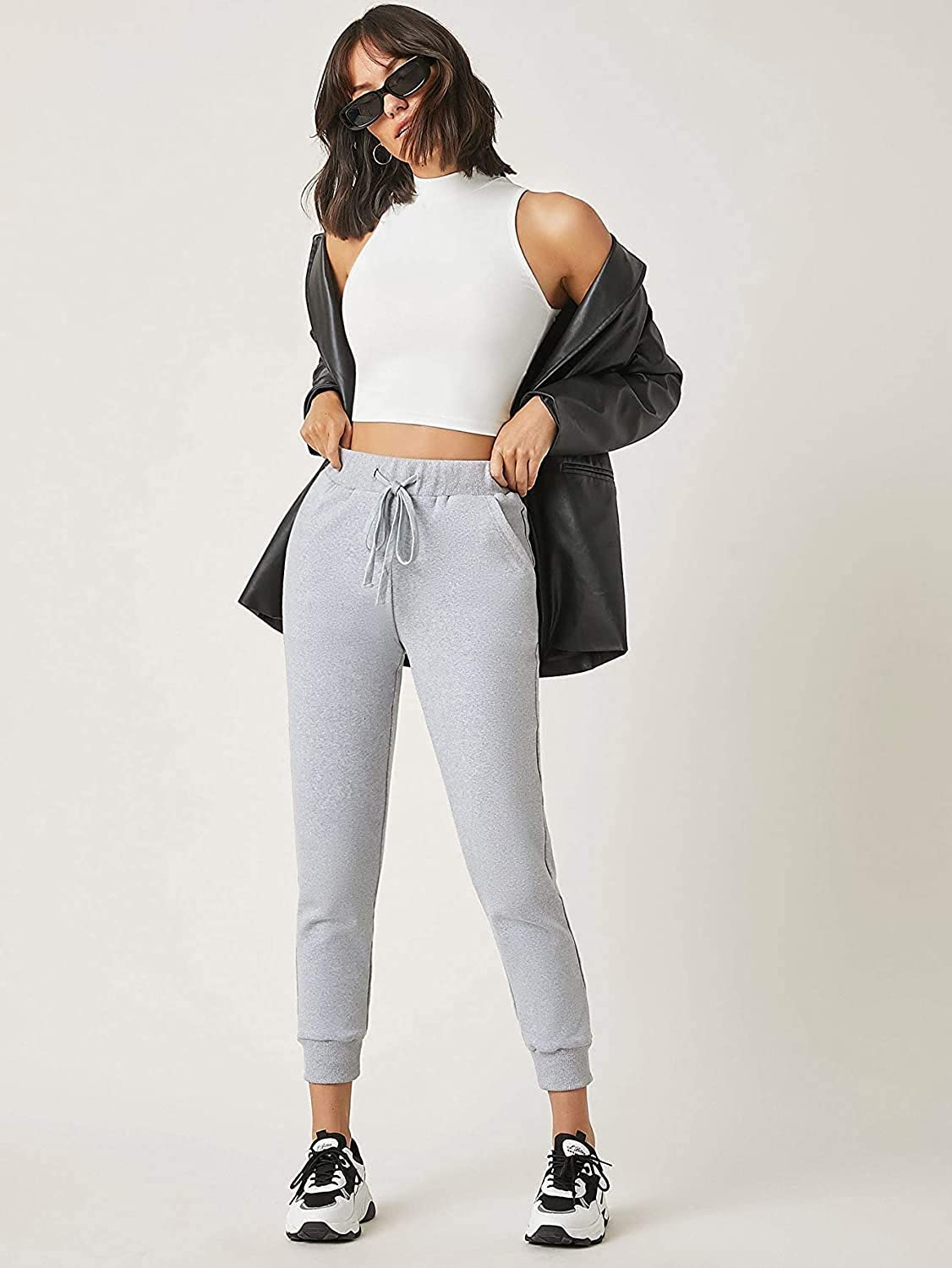 Solid White Rib crop top for women