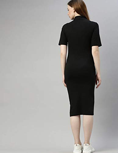 Solid Ribbed Mini Dress for Women