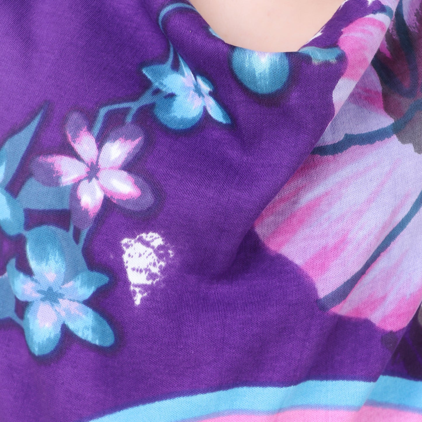 Purple Cowl Neck Top for women