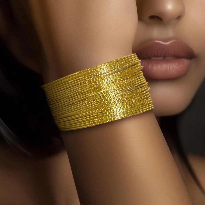 Gold-plated , Anti-Tarnish Gold Plated Bracelet (Adjustable Size)
