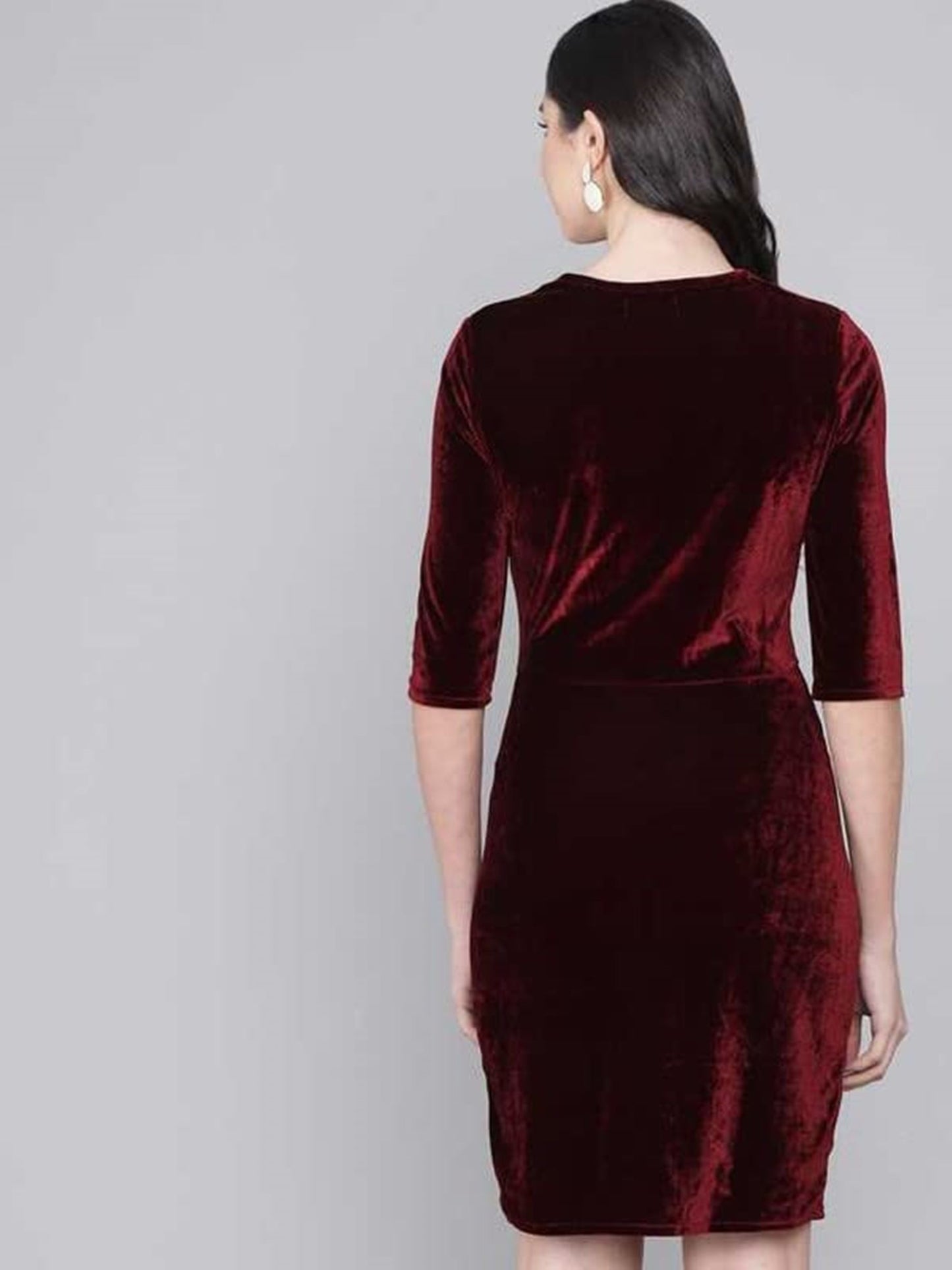 Maroon Velvet One Piece for Women