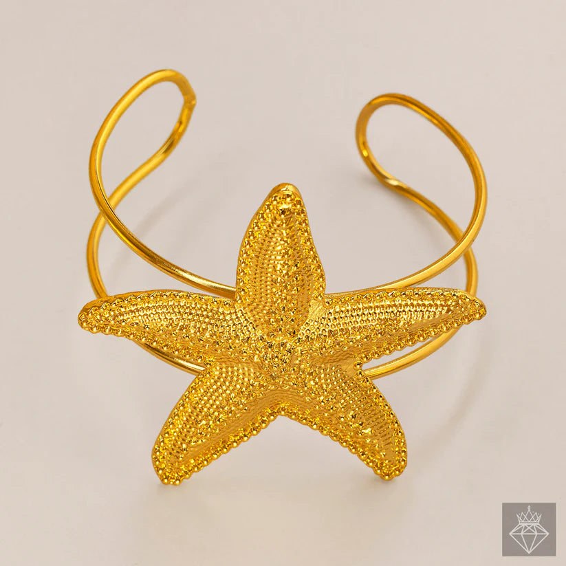 Gold Plated, Anti-Tarnish Starfish Bracelet✨