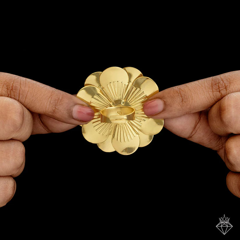 Gold Plated , Anti-Tarnish Daffodil Ring✨