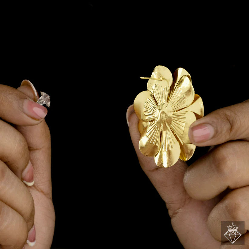 Gold Plated, Anti-Tarnish Daffodil Earrings✨