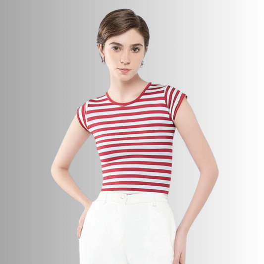 Striped Cotton Top for Women