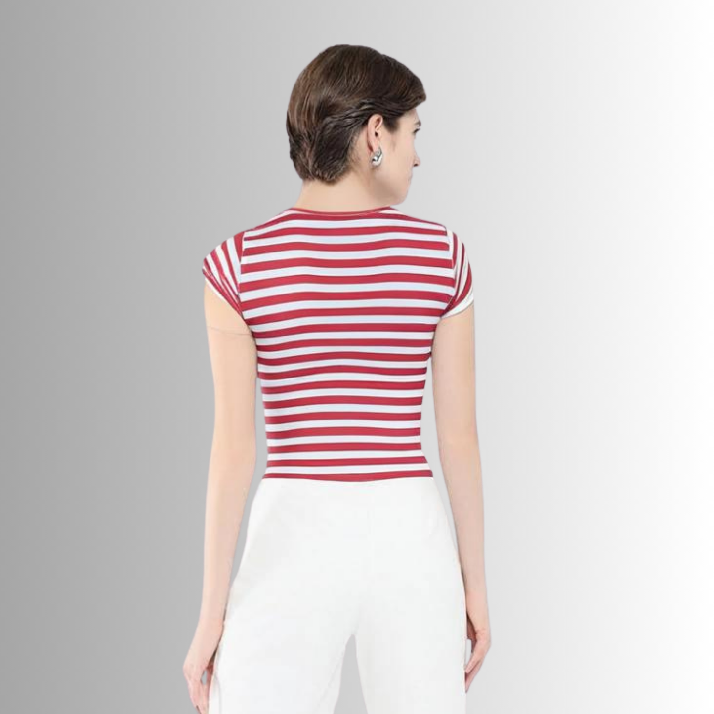 Striped Cotton Top for Women