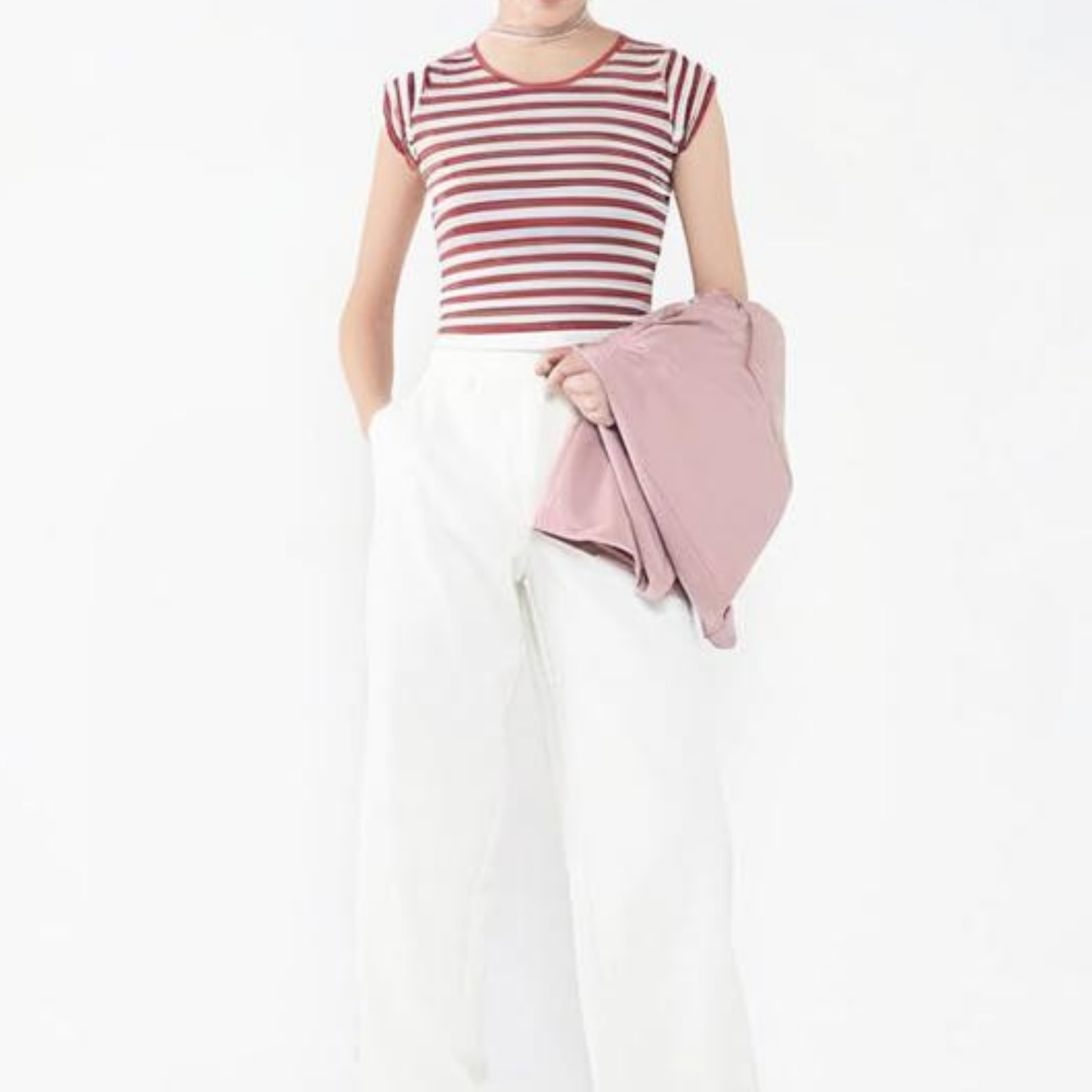 Striped Cotton Top for Women