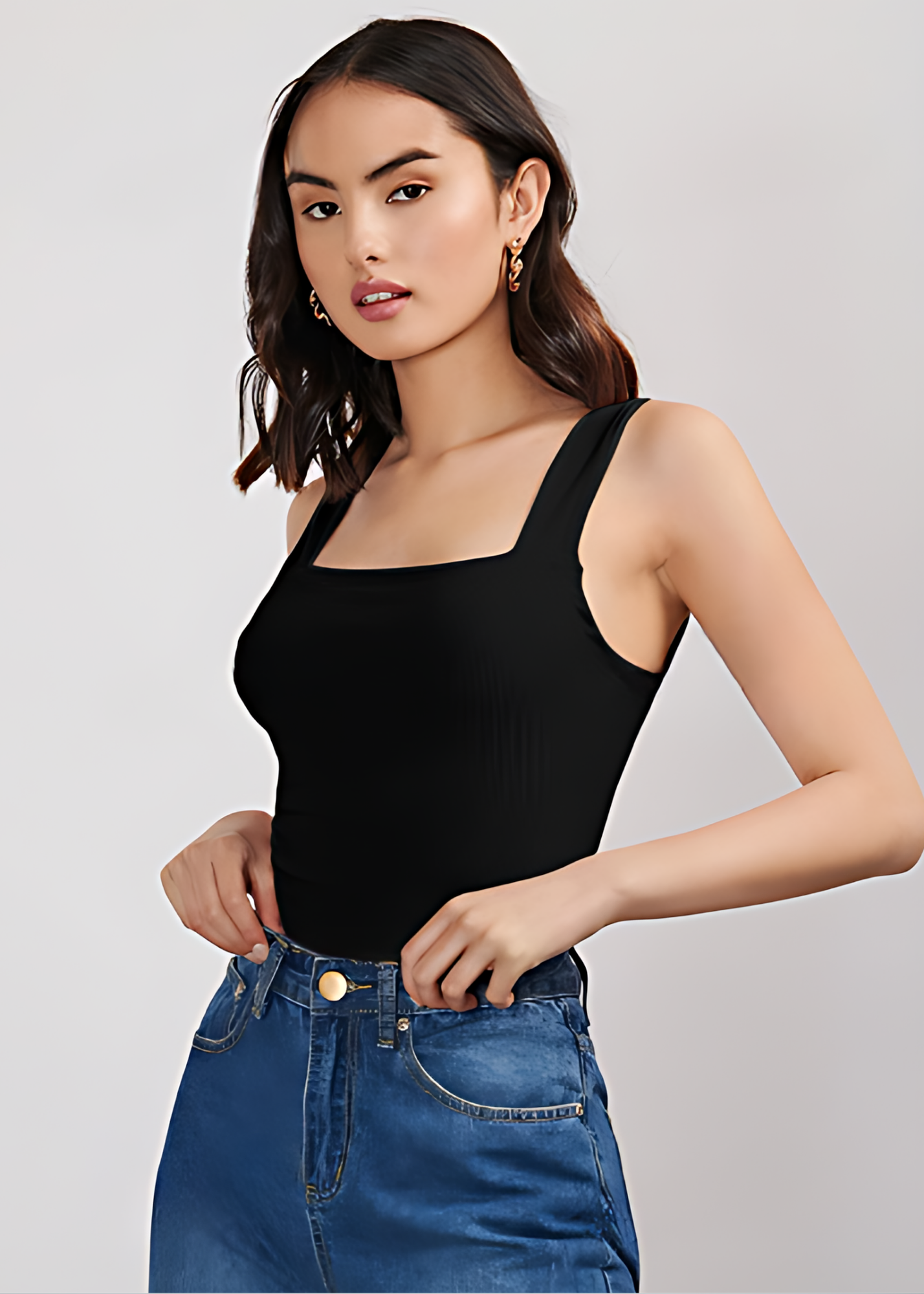 Square Neck Top for Women