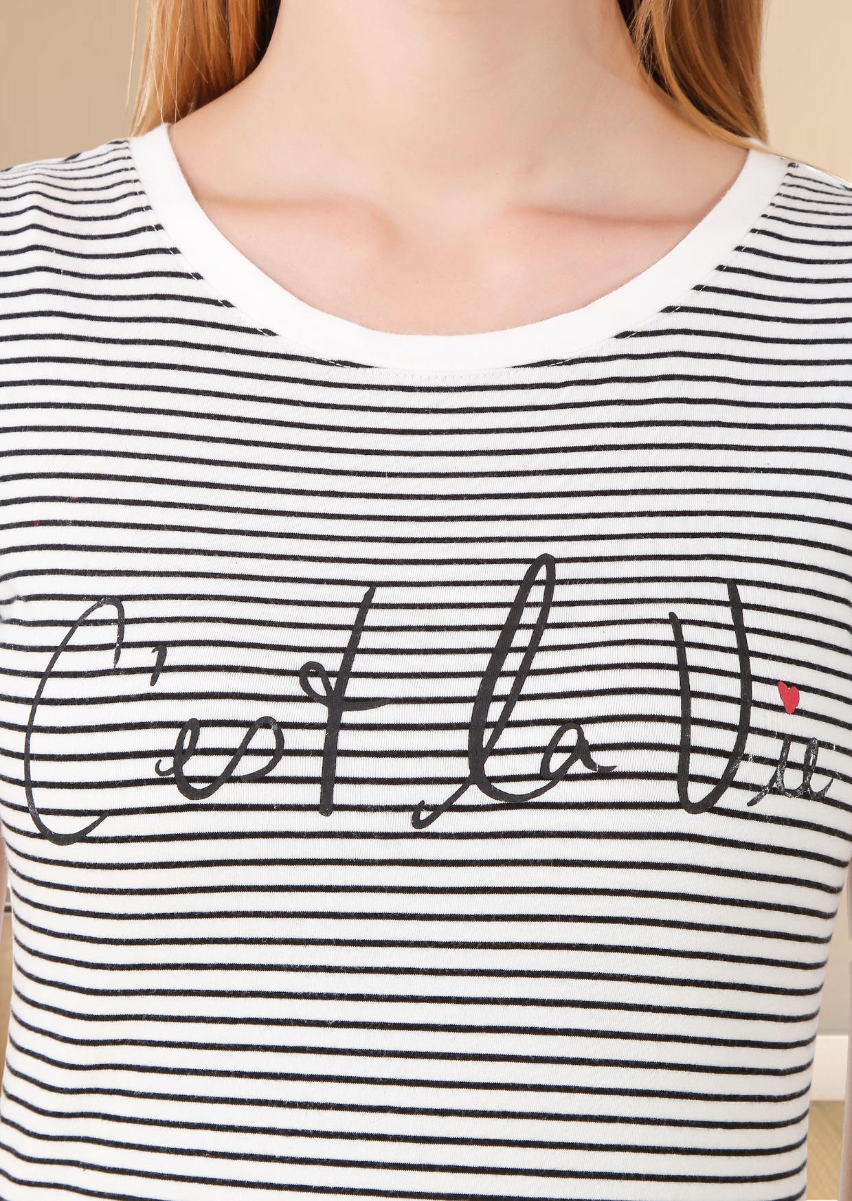 Black And White Striped T-Shirt