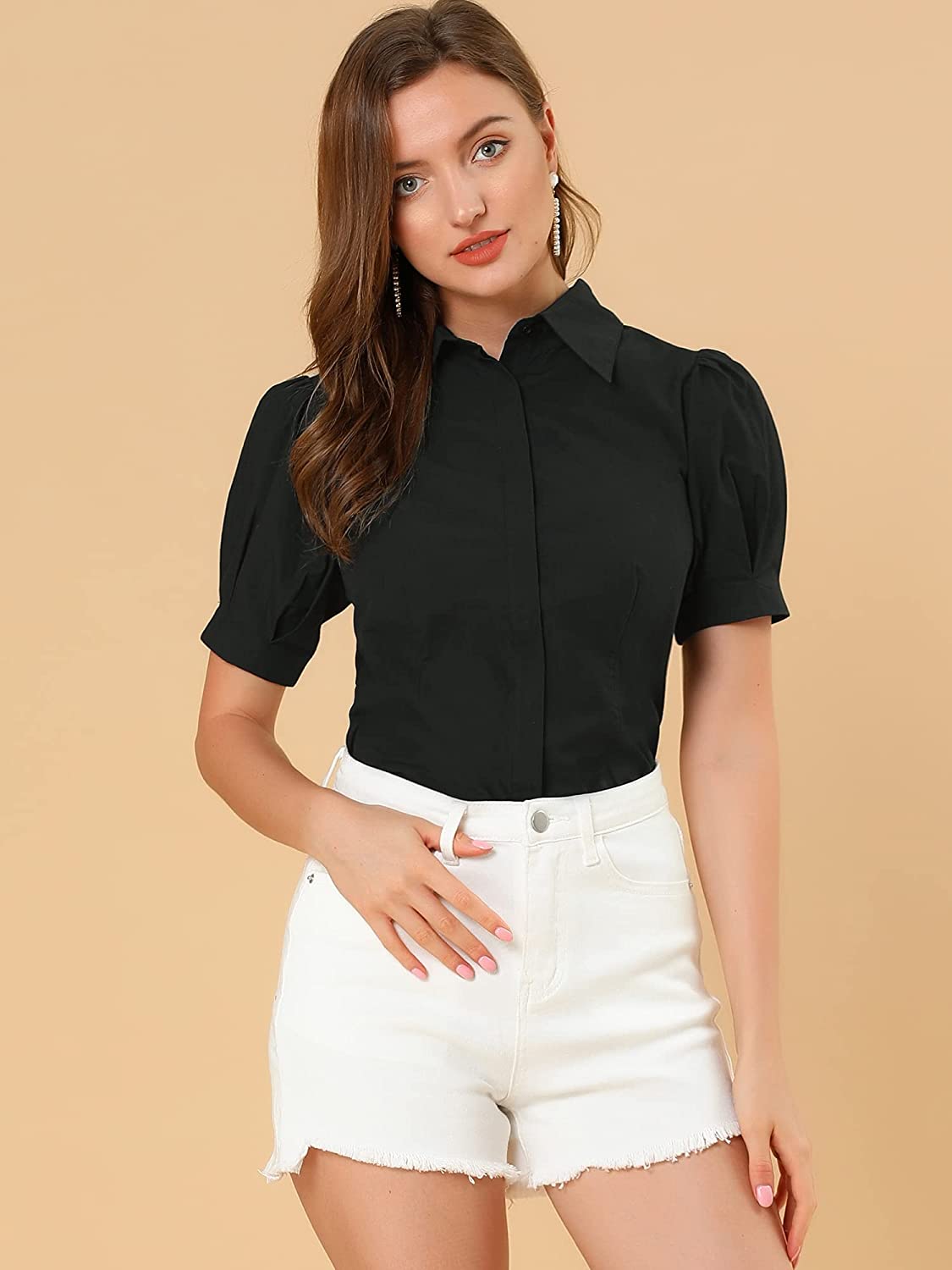 Solid Black Shirt for women