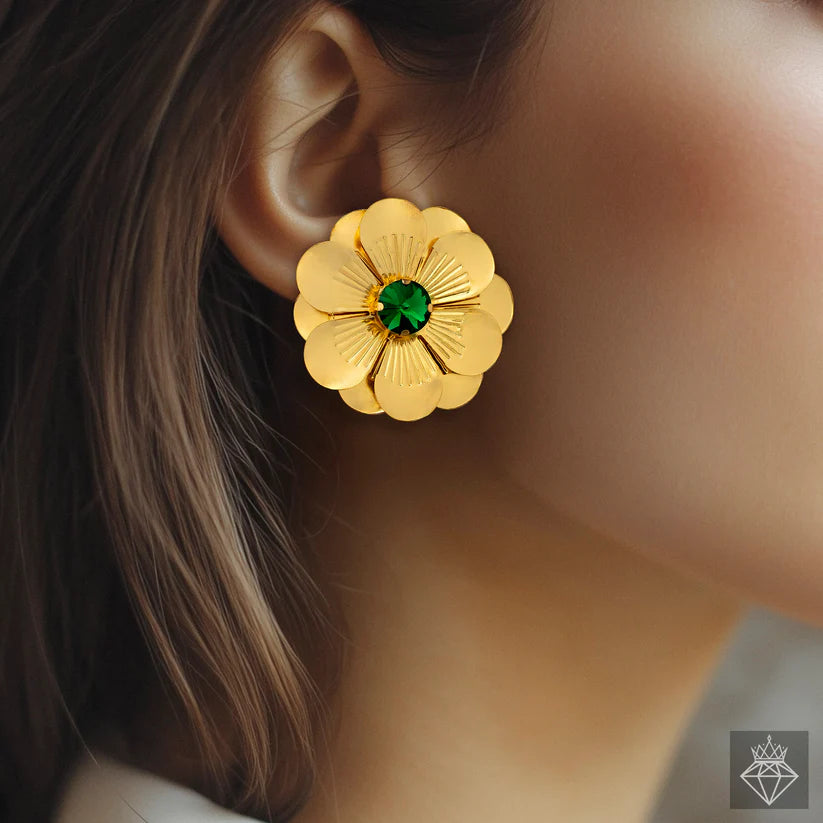 Gold Plated, Anti-Tarnish Daffodil Earrings✨