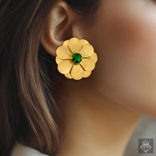 Gold Plated, Anti-Tarnish Daffodil Earrings✨