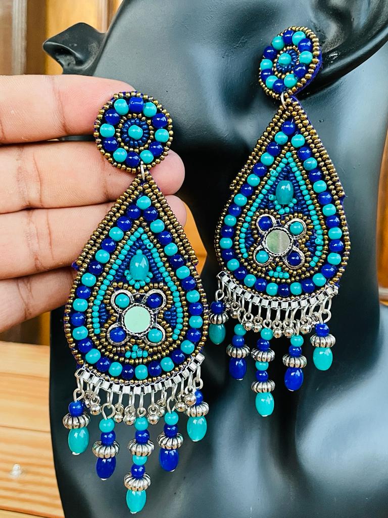 Handcrafted Blue Danglers