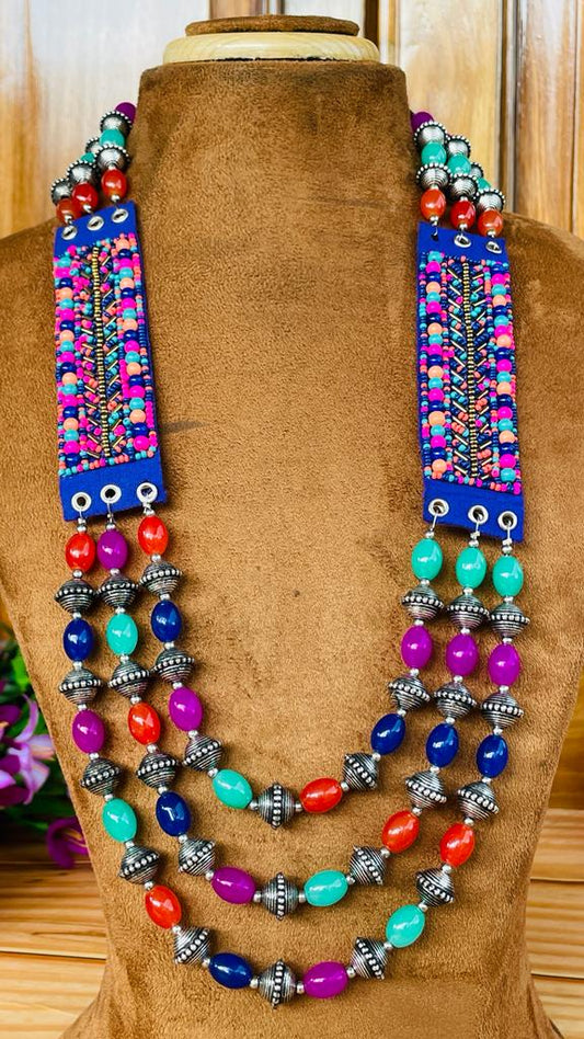Handcrafted Multicolor Stones Necklace